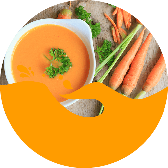 गाजर और धनिया की सूप