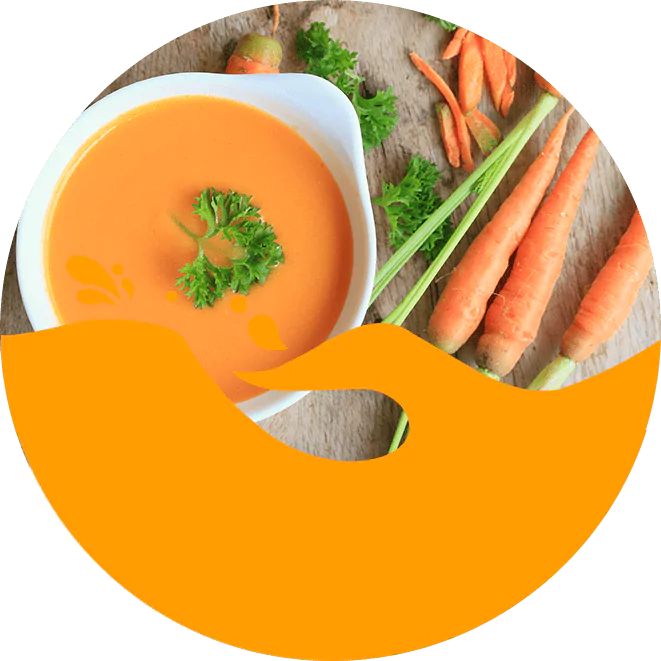 गाजर और धनिया की सूप