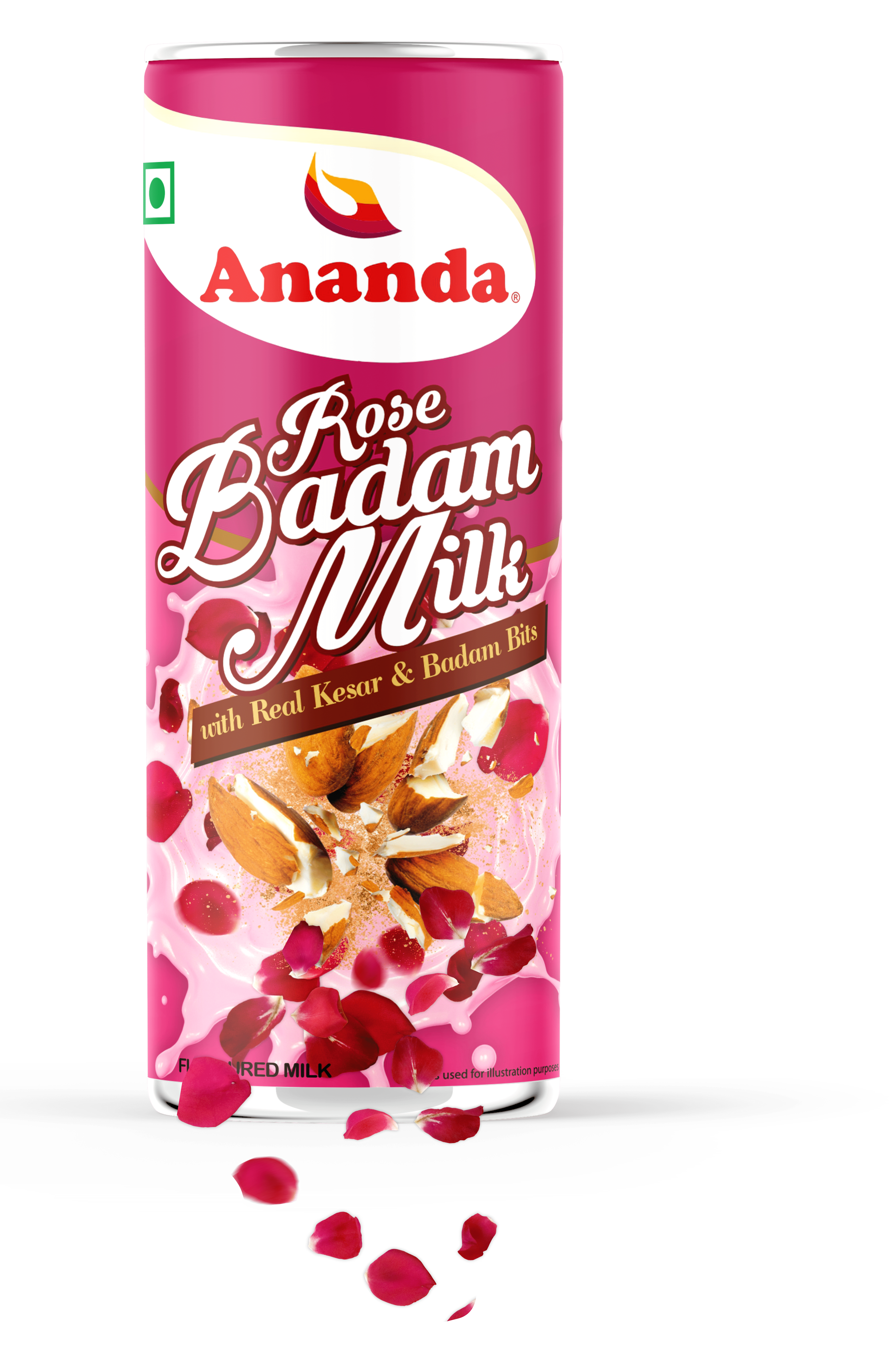 Rose Badam Flavoured Milk Cans
